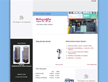 Tablet Screenshot of kilicoglultd.com.tr